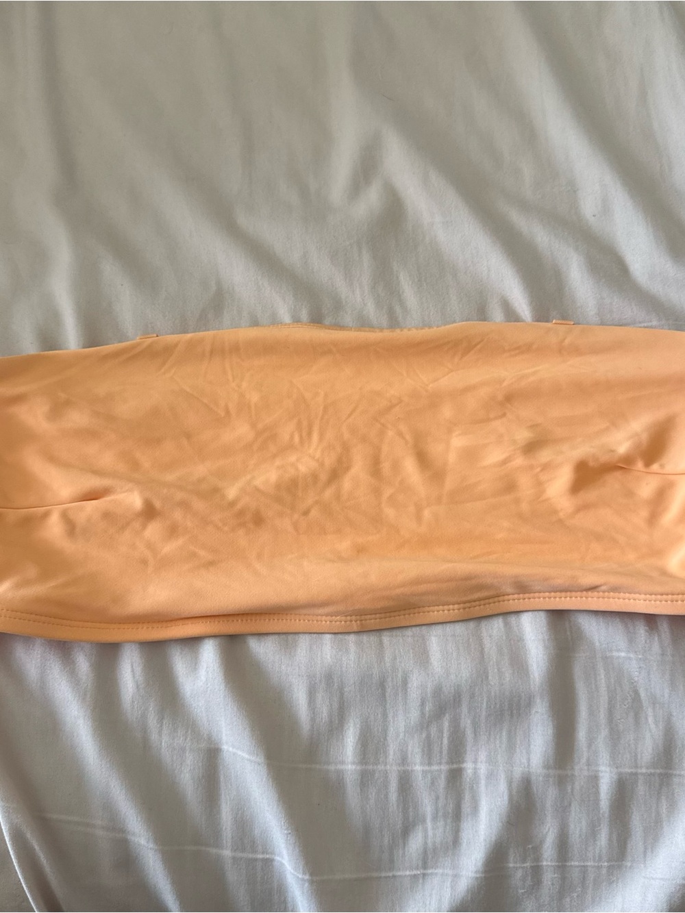 SHEIN Peach Strapless Bikini Top